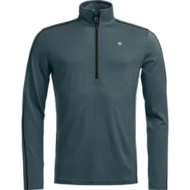 Ortovox Herren 185 Rock'N'Wool Zip Longsleeve (Größe XL, grau)