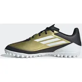 Adidas Unisex F50 Club Messi Football Boots Turf Fußballschuhe, Gold/Footwear White/Carbon Black, 43 1/3 EU