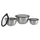 CHEF CUISINE Edelstahl-Schüsseln, 3er Set, Glasdeckel, Langlebig, Lebensmittelecht,