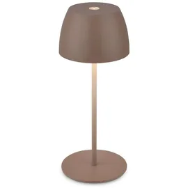Brilo Serina Mini LED Tischlampe Braun