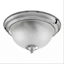 Licht-Erlebnisse Deckenlampe 2-flammig rund Chrom