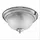 Licht-Erlebnisse Deckenlampe 2-flammig rund Chrom