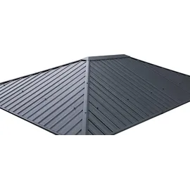 Konifera Pavillon-Ersatzdach KONIFERA "Samos", grau (schwarz), Pavillondächer, für BxT: 300x400cm