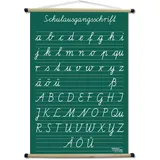 Schrifttafel mit Schulausgangsschrift SAS, rollbar