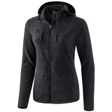 Erima Damen Basic Fleecejacke Schwarz Melange, 36