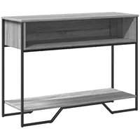 VidaXL Konsolentisch Grau Sonoma 100x35x74,5 cm Holzwerkstoff