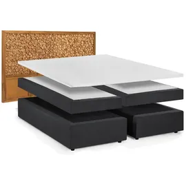 SIT Möbel SIT Boxspringbett »This&That«, BxL: 220 x 205 cm | grau