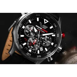 Vostok Europe Expedition South Pole Solar Chronograph Lederband 43 mm 592A761-L