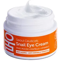 Korean Skin Care Snail Eye Cream - 97.5% Snail Mucin Korean Beauty Skincare Anti Aging Under Eye Cream With Cica Centella Asiatica - Extremely Effective Anti Wrinkle Eye Treatment Cream .5 ounce