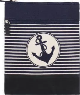 Canvas Crossbag 010 (Navy-White)