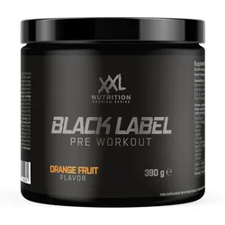 Black Label - Pre Workout Pulver - Orangenfrucht - 390 Gramm - XXL Nutrition