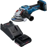 Bosch Professional, Winkelschleifer, Bosch GWS 18V-15 PSC Professional Akku Winkelschleifer 18 V 125 mm BITURBO Brushless + 1x ProCORE (125 mm)
