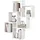 FMD Laurio 2 Wandregal 81,2 x 94,3 x 15,7 cm Weiß