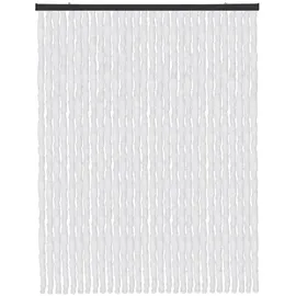 arsvita Flauschvorhang, Weiß, Kunststoff, 120x2x220 cm, Wohntextilien, Gardinen & Vorhänge, Fertiggardinen, Fadenvorhänge
