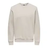 Only & Sons Sweatshirt Silber Lining S