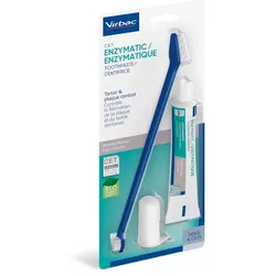 VIRBAC Zahnpflege-aSet für Hund und Katze (Zahnpasta und Bürste) 70 g