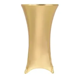 vidaXL 2 Stück Stretch-Tischdecken Golden 60 cm