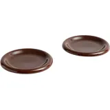 HAY Barro Teller Ø 18 cm burgundy 2er Set