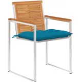 vidaXL Gratian Gartenstuhl 45 x 45 x 45 cm blau 6 St.
