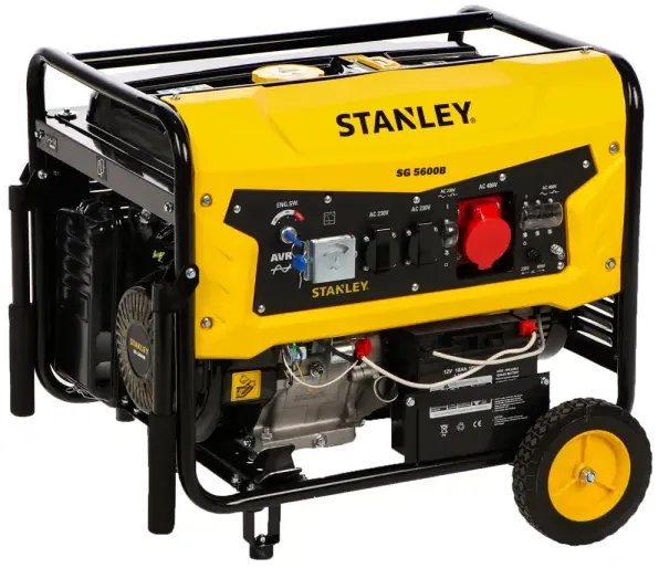 Stanley SG 5600B - Benzin Stromerzeuger - AVR - 5.5 kW - Dauerbetrieb 5.0 kW dreiphasig