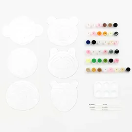 Rico Design Malen Nach Zahlen Set 6 St. 6 Malkartons/38 Acrylfarben/18 Pinsel/6 Malpaletten
