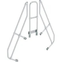 MUNK zweiter Handlauf Aluminium-Überstieg stationär/fahrbar 60° 5 Stufen