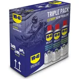 WD-40 Specialist Motorbike Motorradpflegeset 1x Kettenspray, 1x Kettenreiniger, 1x Wachspolitur (3x 400ml)