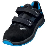 Uvex 2 trend Sandalen S1 blau, schwarz Weite 11 Sicherheitsschuh blau 43
