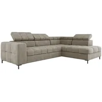 XXL Ecksofa Couch mit Schlaffunktion, Schlafsessel mit Bettfunktion L Form, Big Sofa, Schlafsofa mit Bettkasten, Ecksofa mit Schlaffunktion 280 cm breit, Sofa mit Schlaffunktion (Rechts, Vogue 1)