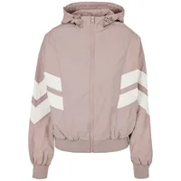 URBAN CLASSICS Crinkle Batwing Sweatshirt Pink / White L