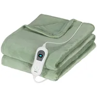 Todeco Wärmedecke, 180x130 cm Flanell Elektrische Heizdecke, 3 Stunden