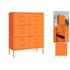 Schubladenschrank Orange 80x35x101,5 cm Stahl