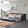 [en.casa] Sofabett Pederholm 90 x 200 cm Dunkelgrau