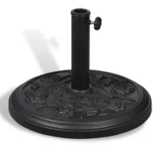 vidaXL Schirmständer Metall Schwarz