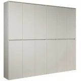 trendteam Garderobenschrank "Nevada" in weiß Schuhschrank 222 x 191 cm