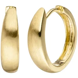 Paar Creolen JOBO, gold (gelbgold 333), Ohrringe, Damen, Gelbgold 333, 333 Gold