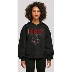 Kapuzenpullover F4NT4STIC "Slipknot", Damen, Gr. S, schwarz, Obermaterial: 100% Baumwolle, casual, oversize, Langarm, Pullover, Print