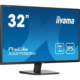 Iiyama ProLite X3270QSU-B1 80.0cm (31.5") WQHD IPS Monitor HDMI/DP/USB 3ms