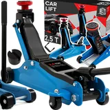 Retoo Wagenheber hydraulisch 2500 kg Extra Flacher Rangierwagenheber 85-360 mm mit 2 Adaptern & Quicklift-System, Stabiler Autoheber aus Stahl für PKW, SUV, Geländewagen, Werkstatt, Reifenwechsel