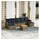 vidaXL Gartensofa-Set 8-tlg. grau