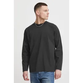 !Solid Langarmshirt SOLID "Langarmshirt SDEyado", Herren, Gr. L, schwarz (true schwarz), Obermaterial: 100% Baumwolle CO., Shirts Langarmshirt