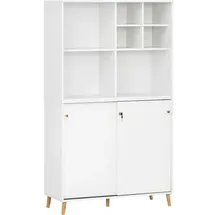 MÖBELPARTNER Serie 500 Kombischrank 100,1 x 41,0 x 174,2 cm weiß