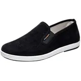 Generisch Canvas Schuhe Herren Slip-On Sneakers Bequeme Schlupfschuhe Business Freizeitschuhe Unisex alte Peking-Stoffschuhe Traditionelle chinesische Slipper Niedrige Hausschuhe Strandlatschen - 44 EU