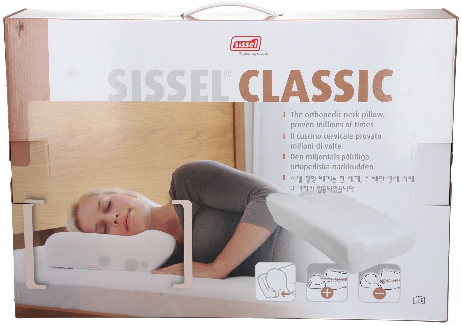 Sissel® Classic Nackenkissen Gr. L mit Bezug