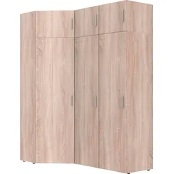 Schranksystem WIMEX "Münster", braun (eiche sägerau nachbildung), H:225cm T:54cm, Spanplatte, Schränke, Mehrzweckschrank