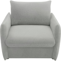 Domo Collection Sessel »700023«, Schlaffunktion, Federkern, stabile Liegefläche Schlafsessel grau