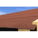 Karibu Dachbahn 0,5 m Breite 2,5 qm Rot