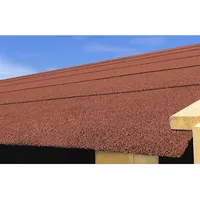 Karibu Dachbahn 0,5 m Breite 2,5 qm Rot