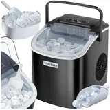 Tectake tectake® Eiswürfelmaschine, 1,2 l Wassertank, 2 Eiswürfelgrößen