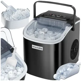 Tectake tectake® Eiswürfelmaschine, 1,2 l Wassertank, 2 Eiswürfelgrößen